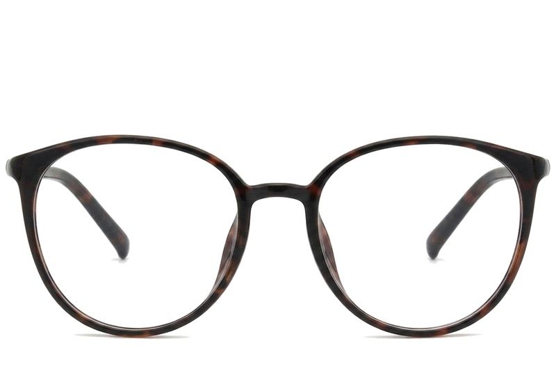 Oval Tortoiseshell TR90 Glasses #BS0620-0385