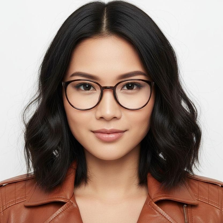 Oval Tortoiseshell TR90 Glasses #BS0620-0385