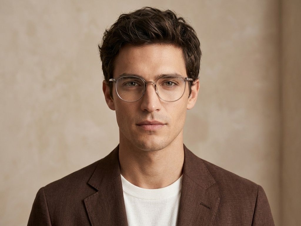 Oval Brown TR90 Glasses #BS0620-0388
