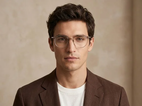 Lunettes ovales marron TR90 #BS0620-0388