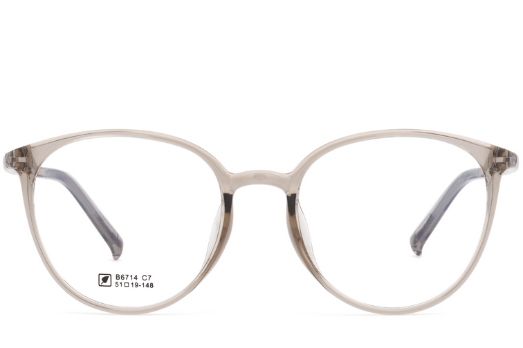 Gafas ovaladas TR90 marrones #BS0620-0388