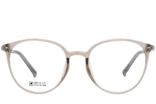 Lunettes ovales marron TR90 #BS0620-0388