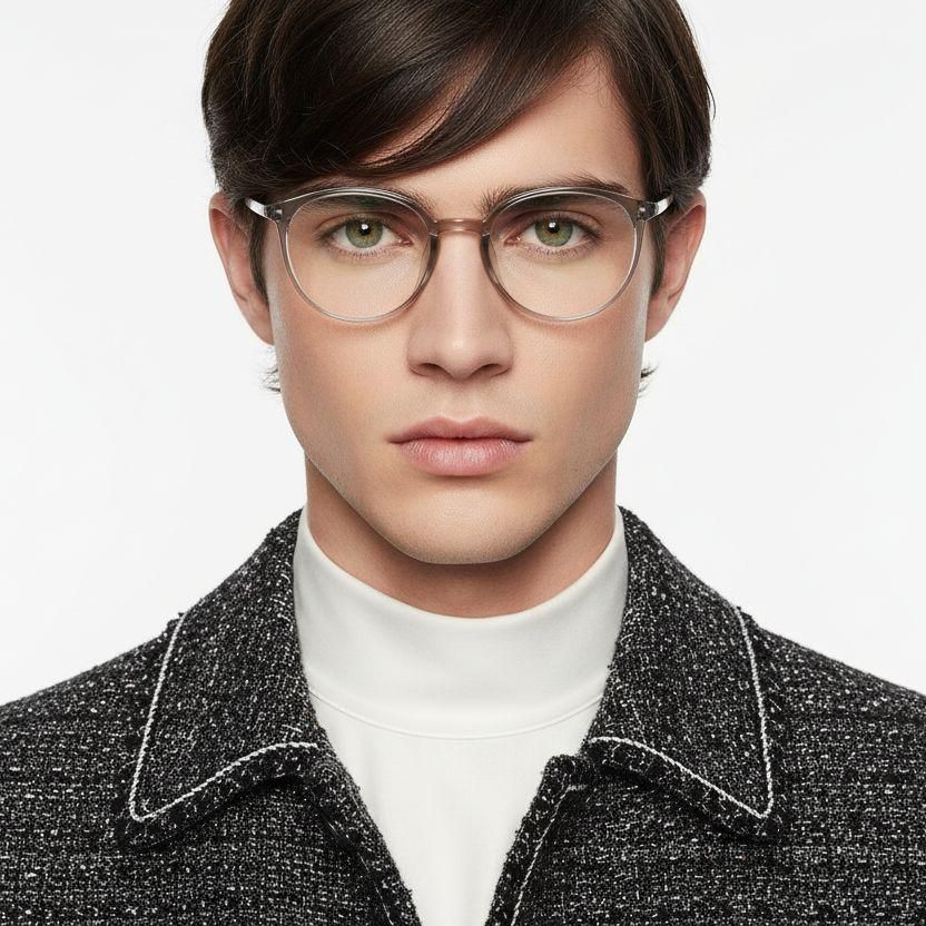 Oval Brown TR90 Glasses #BS0620-0388