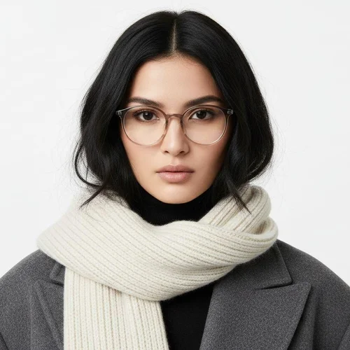 Lunettes ovales grises TR90 #BS0620-0389