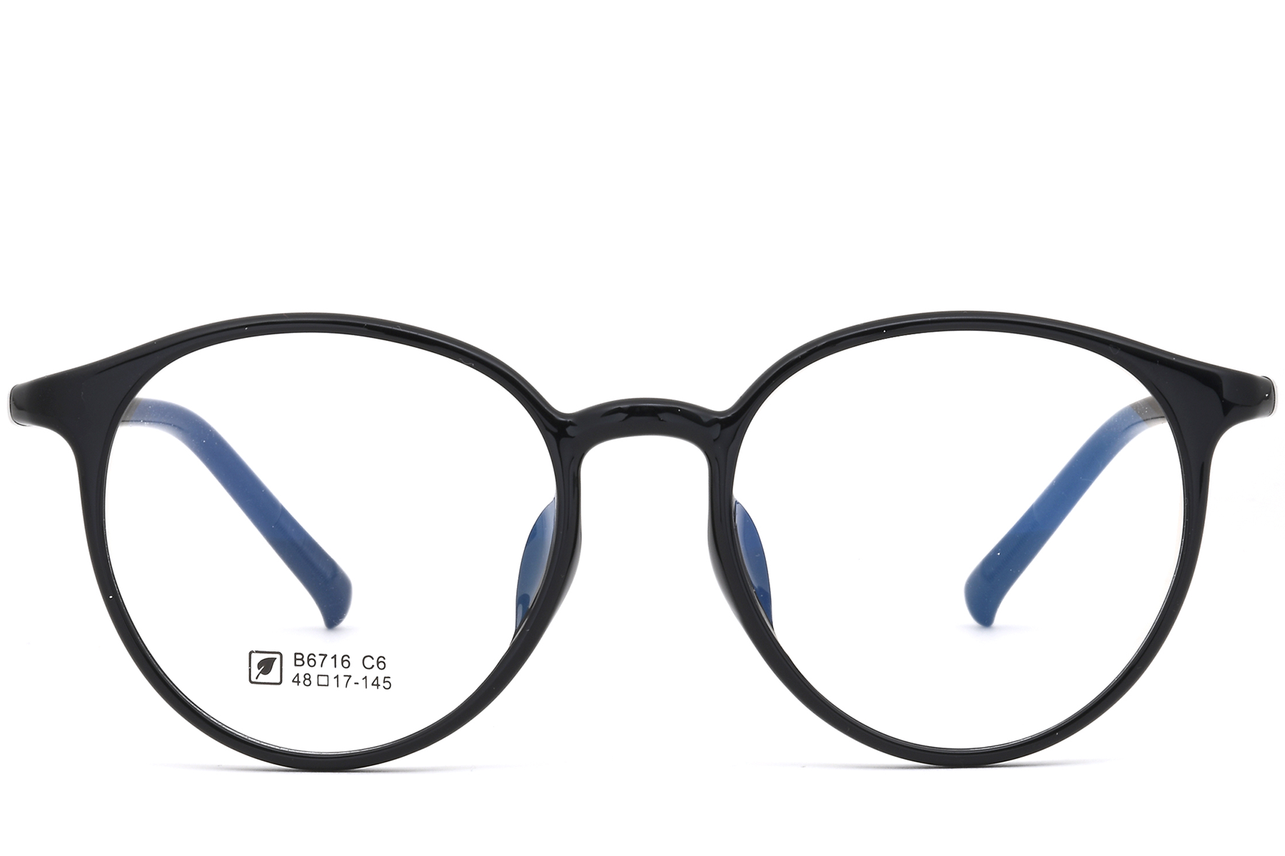 Oval Black TR90 Glasses #BS0620-0393