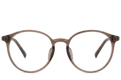 Lunettes ovales marron TR90 #BS0620-0394