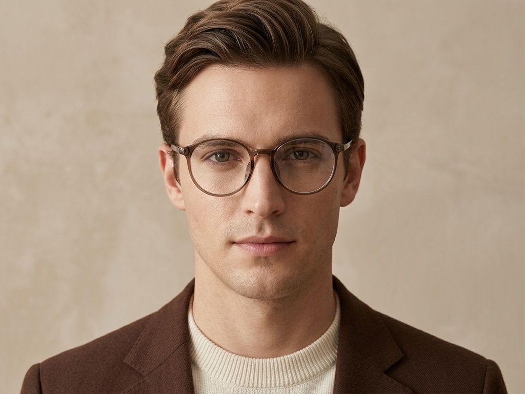 Oval Brown TR90 Glasses #BS0620-0394