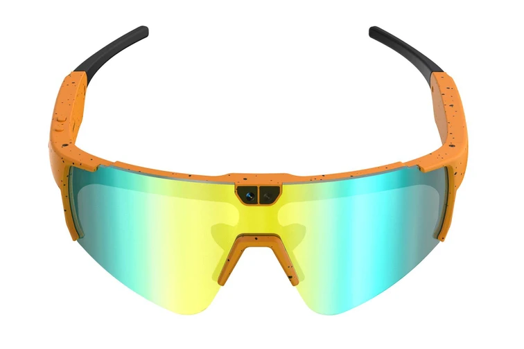 G11 Lunettes de soleil intelligentes IA semi-cerclées TR90 orange #BS0705-0006