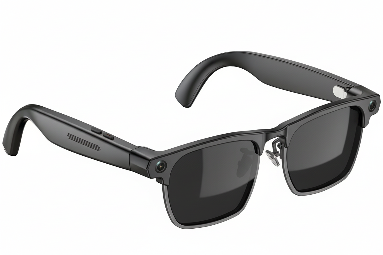 G3 Semi-rimless Black TR90 Smart AI Sunglasses #BS0705-0007