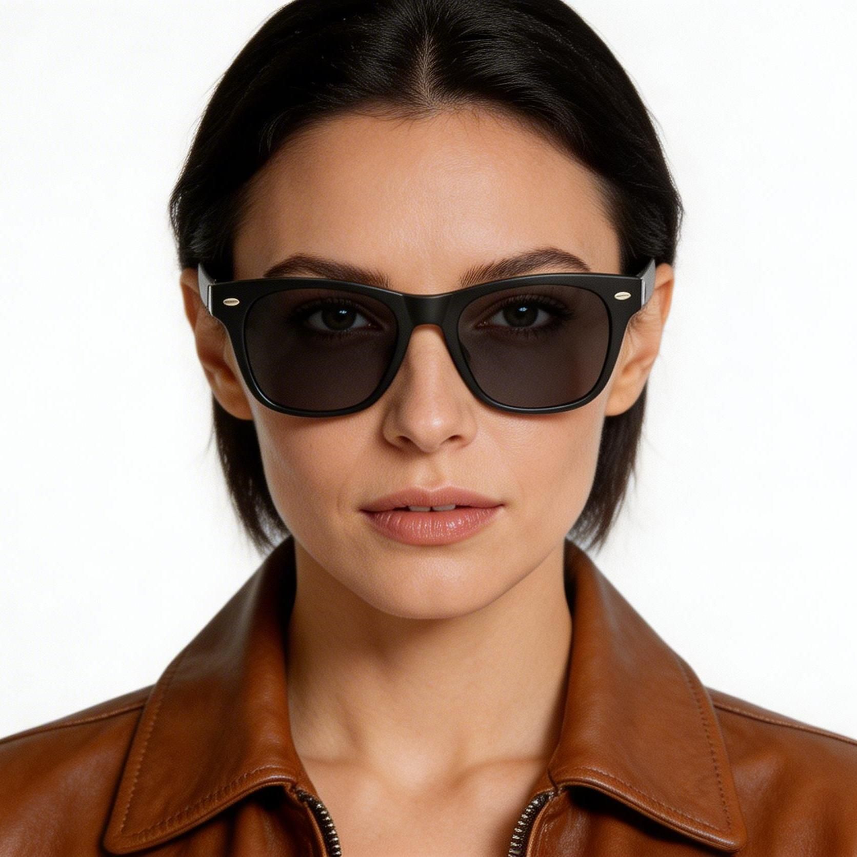 Occhiali da sole intelligenti BL30 in plastica nera #BS705-0011