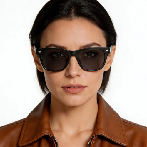 Lunettes de soleil intelligentes BL30 en plastique noir #BS705-0011