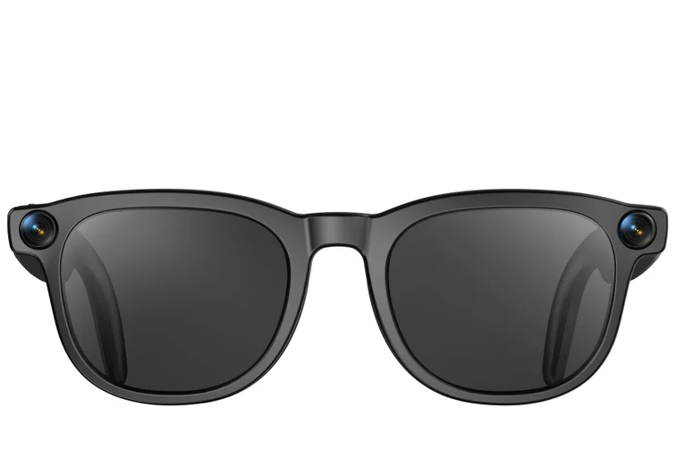 G2 Rechteckige schwarze TR90 Smart AI Brille #BS705-0001