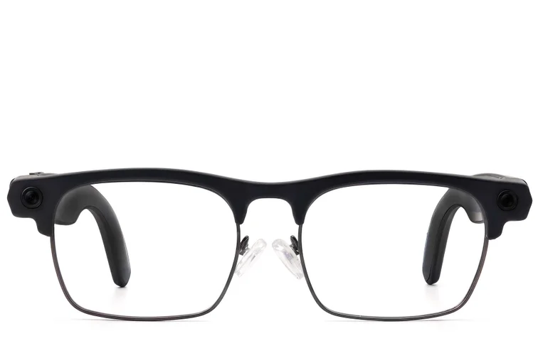 G3 Lunettes intelligentes IA semi-cerclées TR90 noires #BS705-0003