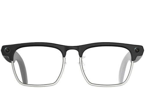 Halbrandlose silberne TR90 Smart AI Brille #BS705-0004