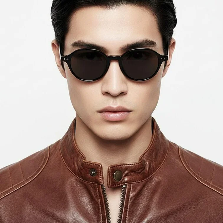 Oval Black TR90 Sunglasses #BS0824-0021