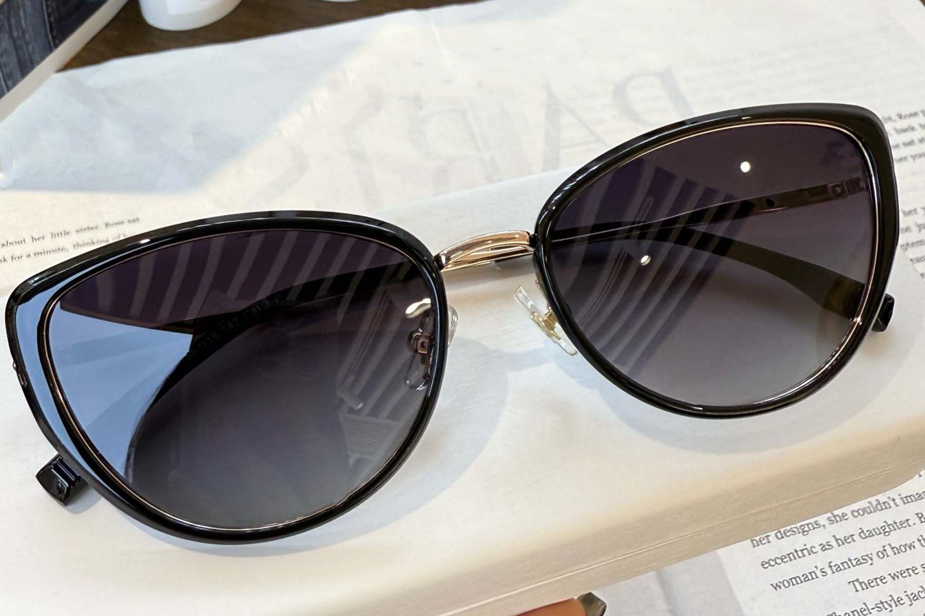 Butterfly Black TR90 Sunglasses #BS0824-0026