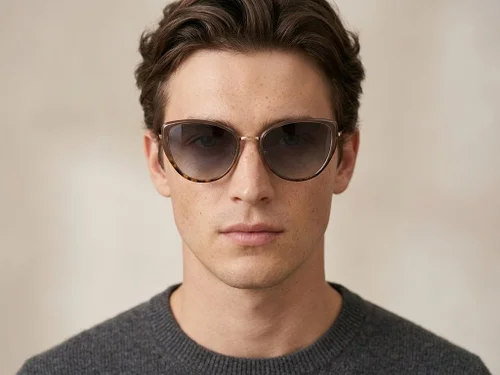 Lunettes de soleil papillon écaille de tortue TR90 #BS0824-0027