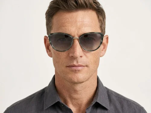 Lunettes de soleil papillon vertes TR90 #BS0824-0029