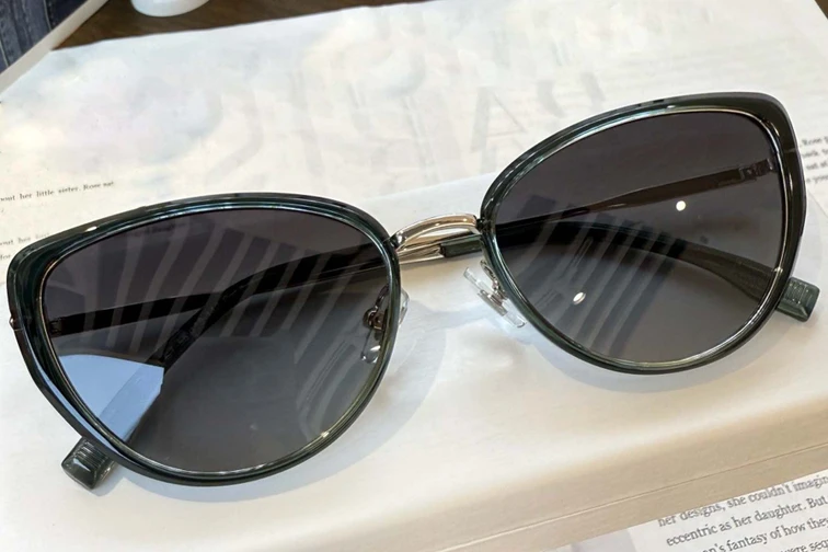 Butterfly Green TR90 Sunglasses #BS0824-0029