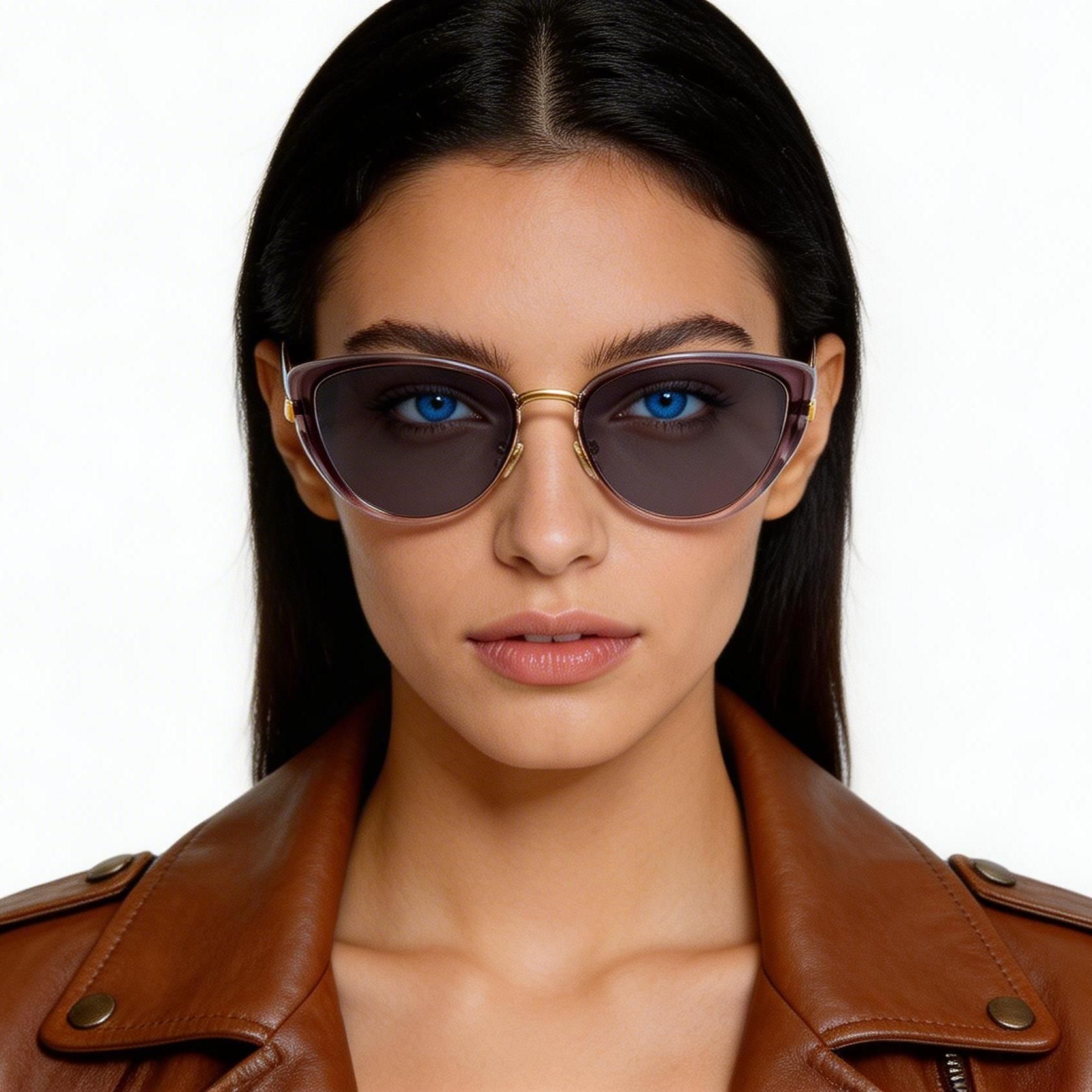 Lunettes de soleil papillon violettes TR90 #BS0824-0030