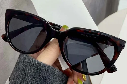 Lunettes de soleil papillon écaille de tortue TR90 #BS0824-0037