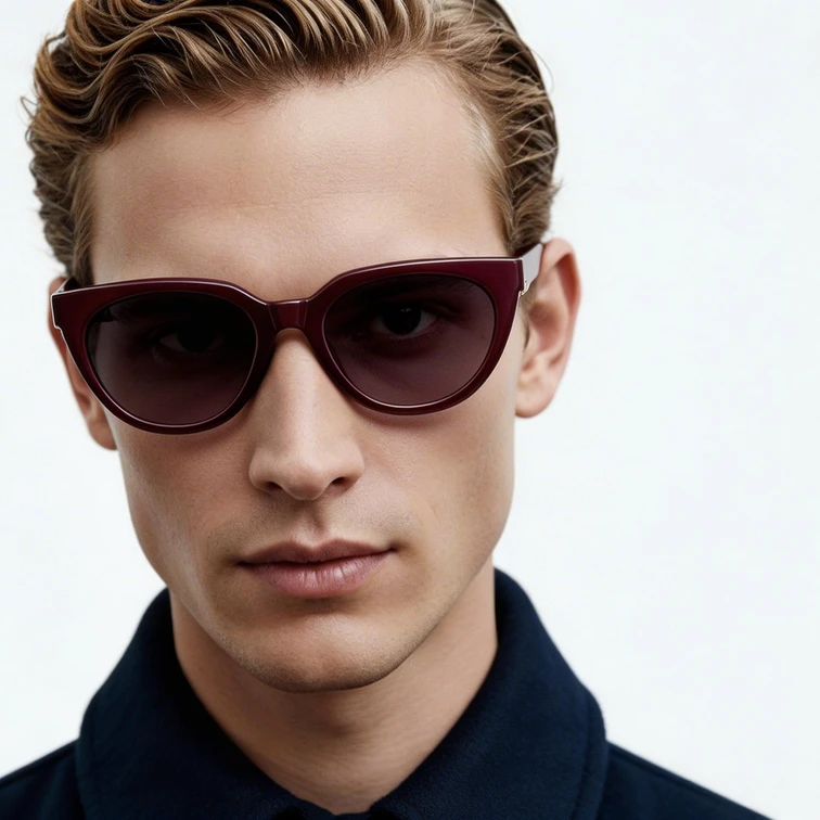 Gafas de sol TR90 mariposa rojas #BS0824-0039