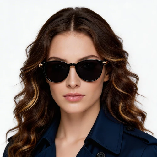 Oval Black TR90 Sunglasses #BS0824-0041