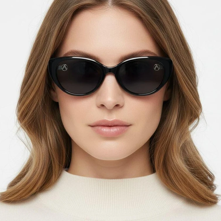 Butterfly Black TR90 Sunglasses #BS0824-0046