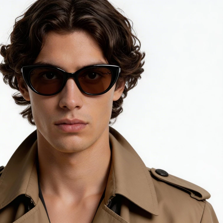 Butterfly Black TR90 Sunglasses #BS0824-0047