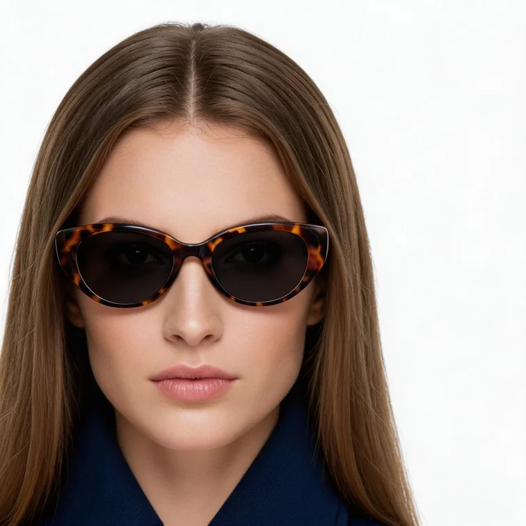 Butterfly Tortoiseshell TR90 zonnebril #BS0824-0048
