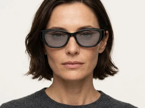 Lunettes de soleil papillon noires TR90 #BS0824-0051