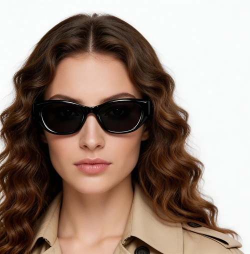 Occhiali da sole Butterfly neri in TR90 #BS0824-0051