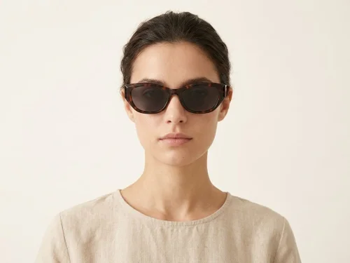 Lunettes de soleil papillon écaille de tortue TR90 #BS0824-0053
