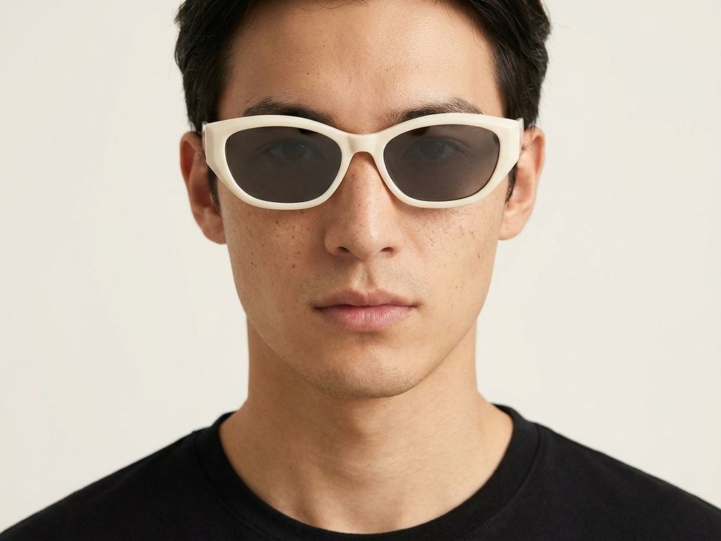 Butterfly White TR90 Sunglasses #BS0824-0055