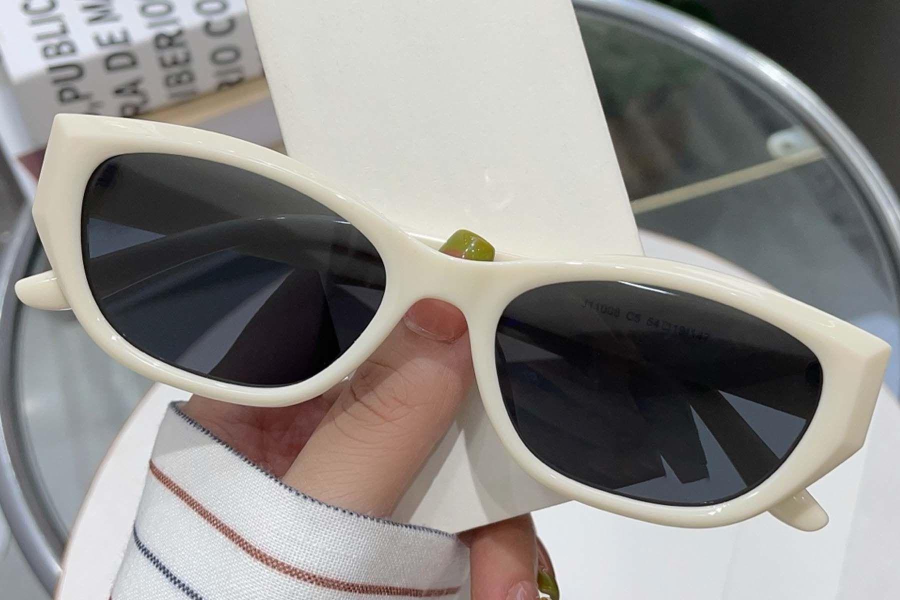 Butterfly White TR90 Sunglasses #BS0824-0055