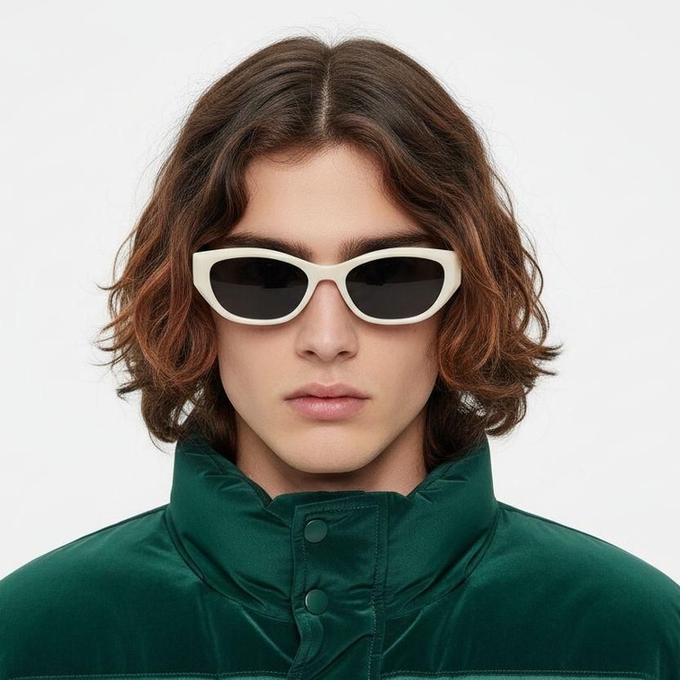 Butterfly White TR90 Sunglasses #BS0824-0055