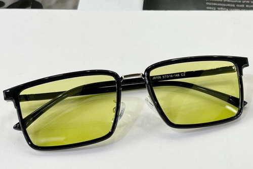 Rectangular Black TR90 Sunglasses #BS0824-0057