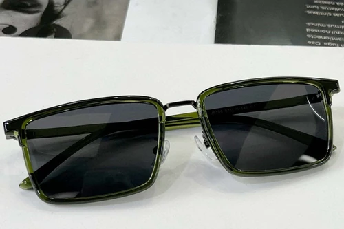 Rectangular Green TR90 Sunglasses #BS0824-0059