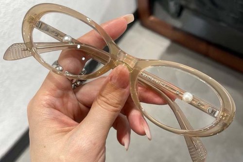 Lunettes ovales marron TR90 #BS0824-0063