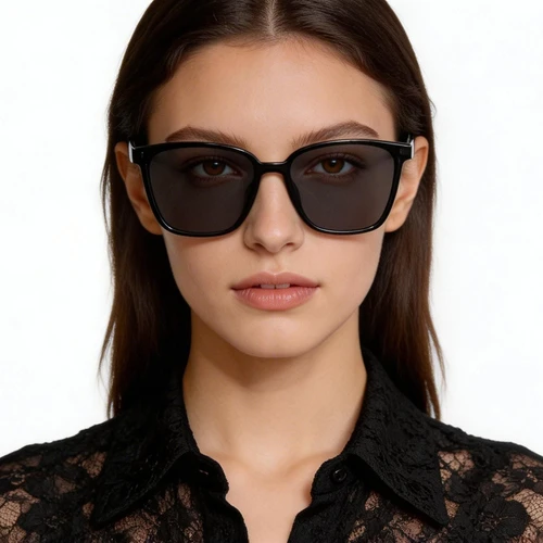 Rectangular Black TR90 Sunglasses #BS0824-0070