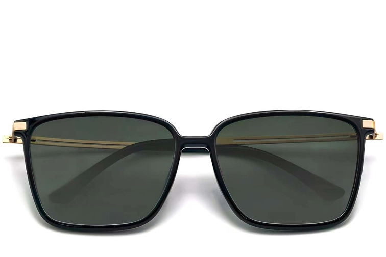 Gafas de sol rectangulares TR90 negras #BS0824-0071