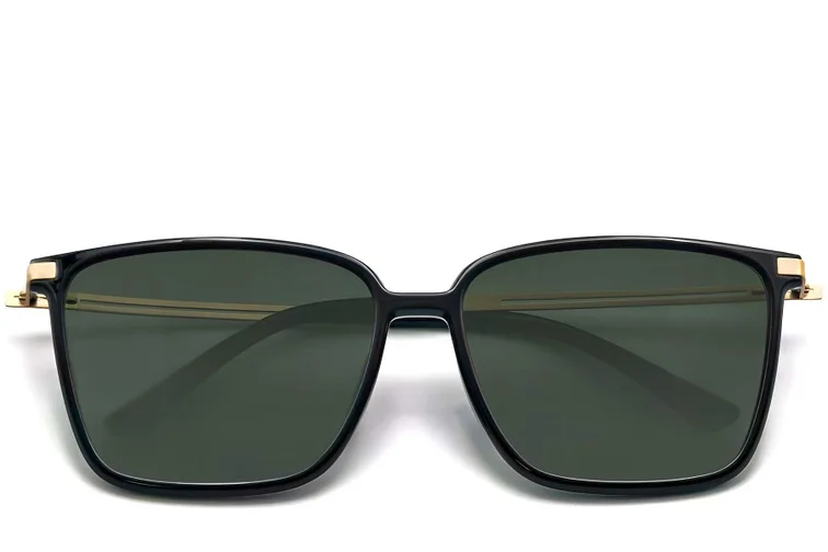 Rectangular Black TR90 Sunglasses #BS0824-0071