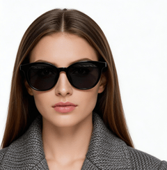 Oval Black TR90 Sunglasses #BS0824-0074