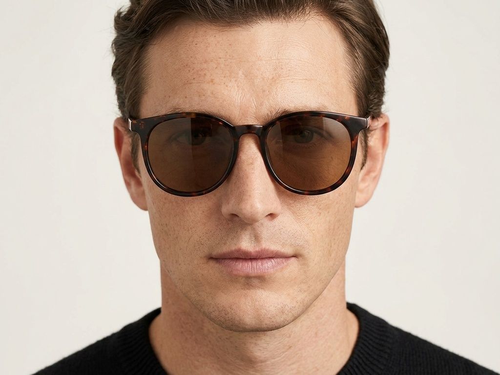 Oval Tortoiseshell TR90 Sunglasses #BS0824-0075