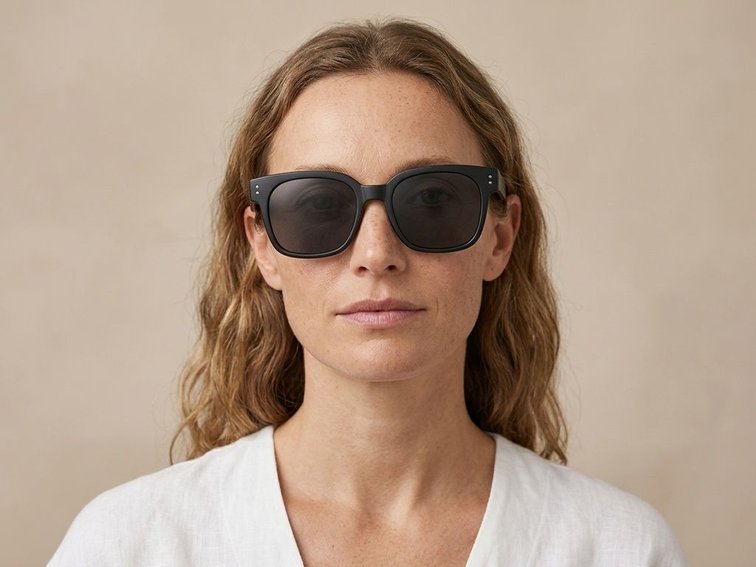 Rectangular Black TR90 Sunglasses #BS0824-0078