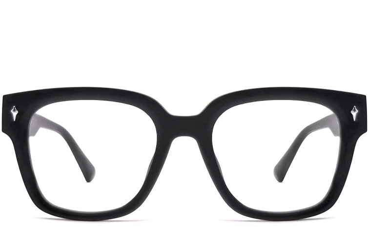 Rectangular Black TR90 Glasses #BS0824-0081