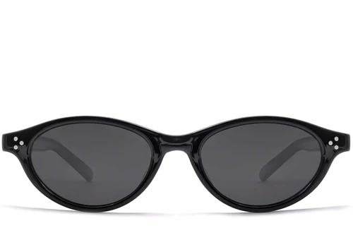 Oval Black TR90 Sunglasses #BS0824-0082