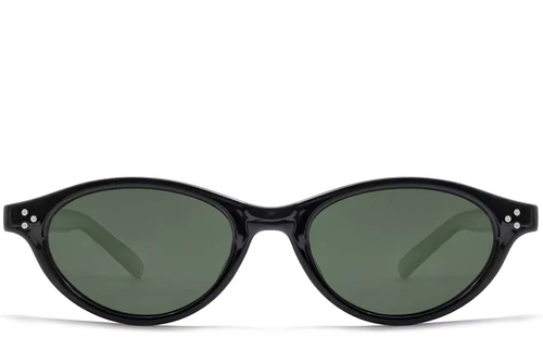 Oval Black TR90 Sunglasses #BS0824-0083