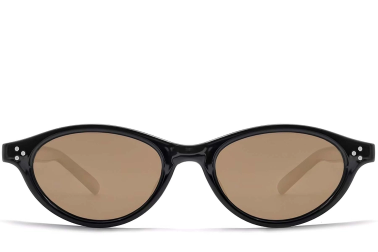 Oval Black TR90 Sunglasses #BS0824-0084