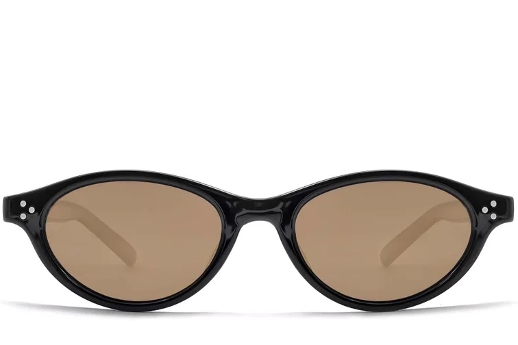 Oval Black TR90 Sunglasses #BS0824-0084